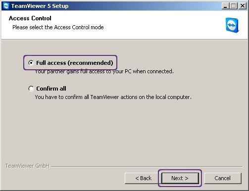 Team Viewer setup 5
