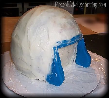 Football Helmet Cake. How to Make a Football Helmet