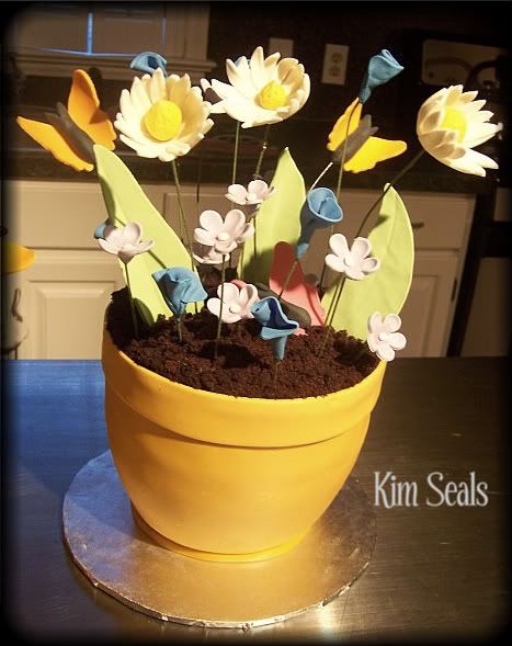 Flower Pot Cake