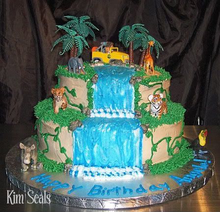 How how jungle Tropical Cake buttercream make Diego to  make a Jungle to animals or