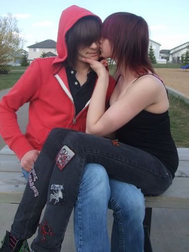 emo couple Pictures, Images and Photos
