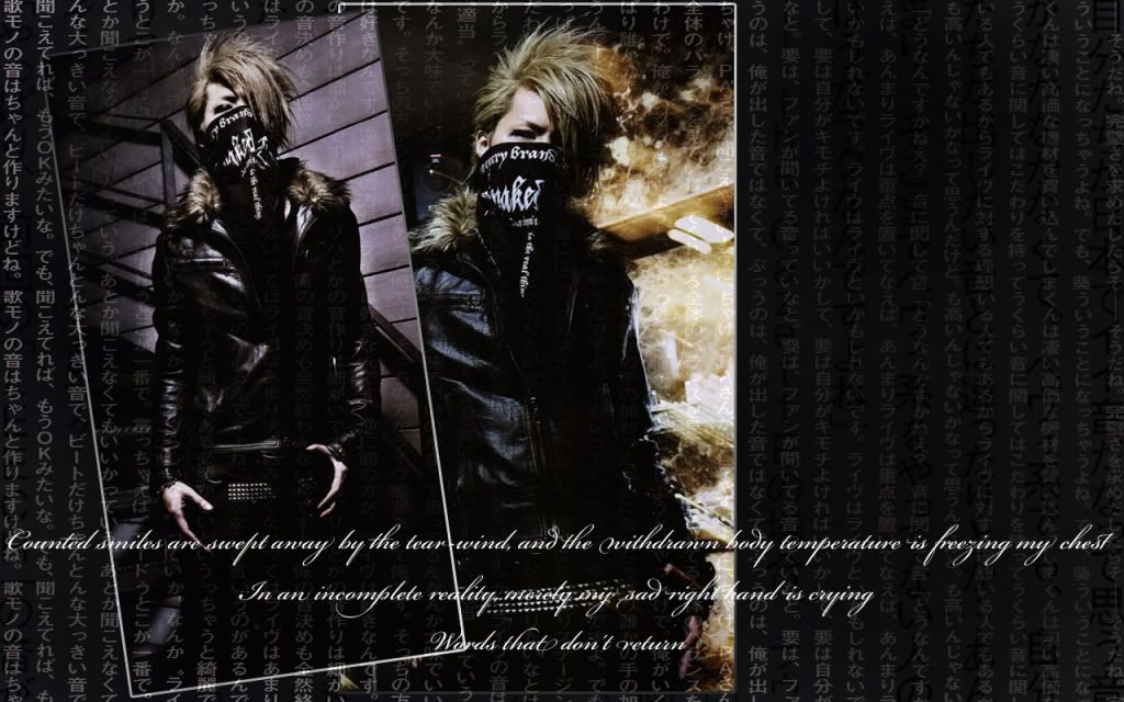 the gazette wallpaper. Reita from the GazettE