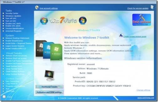 Windows 7 ToolKit 1.7
